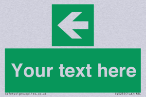 Custom Arrow Left Sign